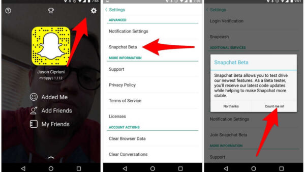 Snapchat Beta for Android 12.40.0.34